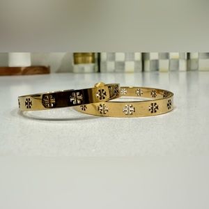 Tory Burch gold hoops